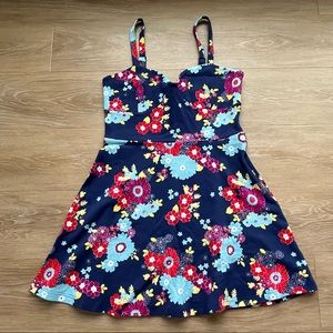NWT ModCloth retro flower dress